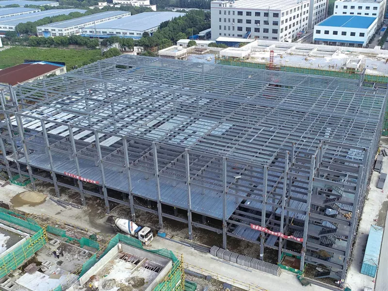 Ëmwelt frëndlech prefabrizéiert Stol Struktur Warehouse