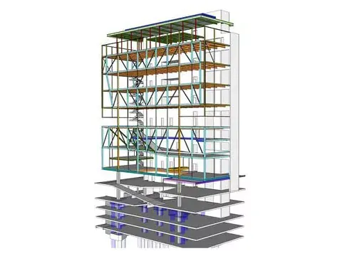 Industriell Steel Appartementkomplex